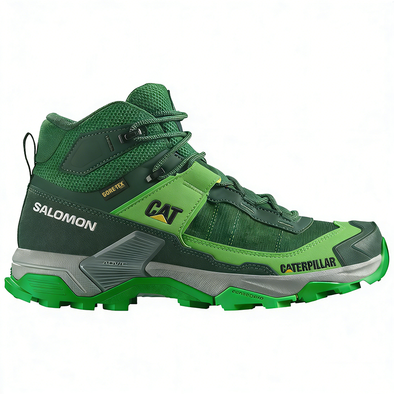 Salomon® and CAT® work and hiking shoes, waterproof and breathable, ideal for work.