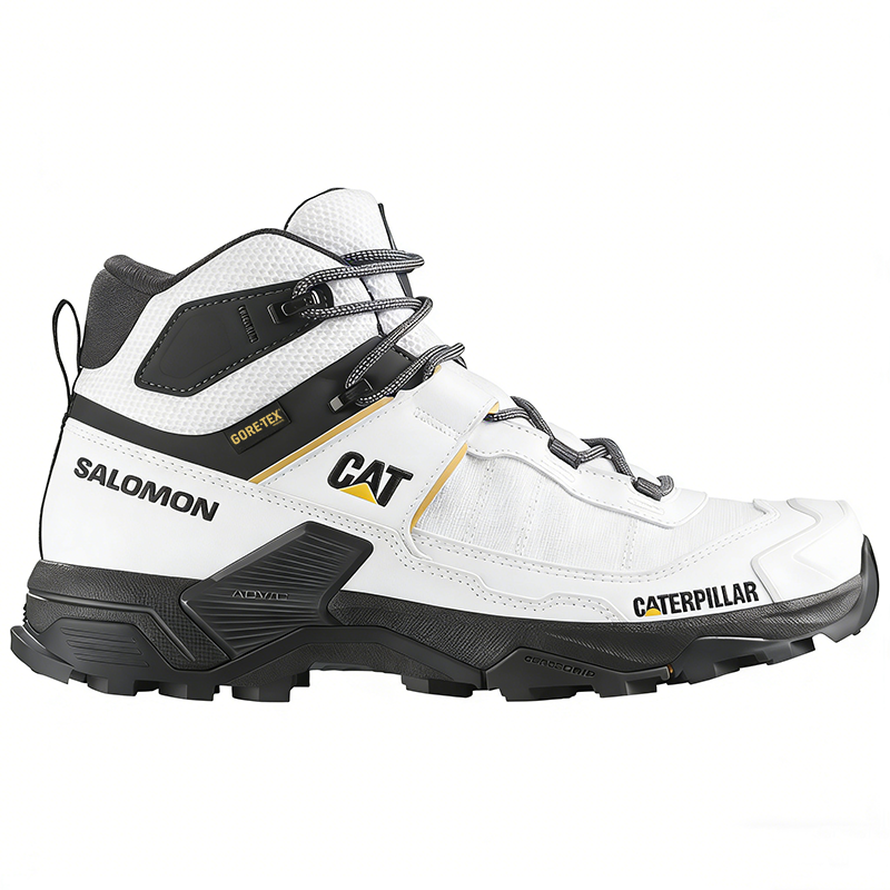 Salomon® and CAT® work and hiking shoes, waterproof and breathable, ideal for work.