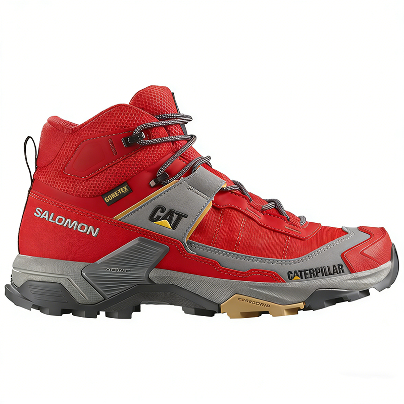 Salomon® and CAT® work and hiking shoes, waterproof and breathable, ideal for work.